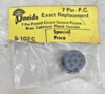 1PCS Oneida 7-PIN Dip P.c. S-102-C Mount Vacuum Tube Socket. Fixed Price $6.00.