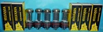 5 Sylvania 6W4GT Tubes Black Plates Halo Getters. Fixed Price $16.96.