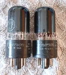 Pair 5V6GT Tubes By Tung-sol 322 Black Glass Amplitrex Tested Strong. Fixed Price $17.00.