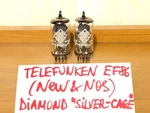 2X EF86 Telefunken / 6267 EF806S Diamond "silver-cage" Germany, Matched Pair. Fixed Price $449.99.